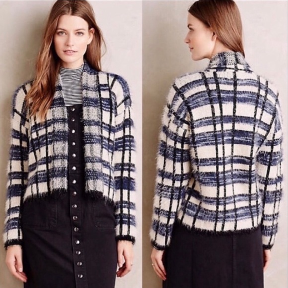 Anthropologie La Fee Verte Eyelash Cardigan - Picture 3 of 8